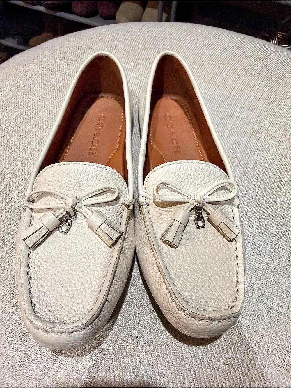 Coach GIA COTRILL LOAFER Loafers in Chalk US 6.5 B